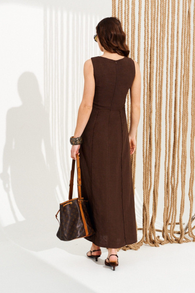 Платье ELLETTO 11124 коричневый - фото 6