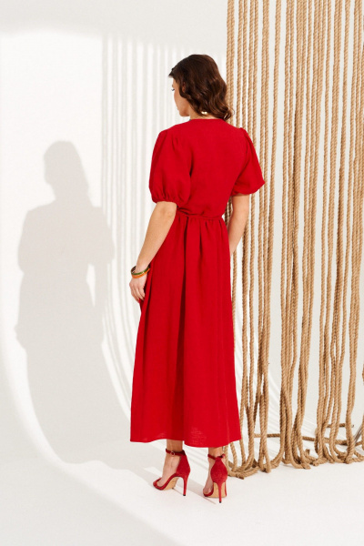Платье ELLETTO 11131 красный - фото 6