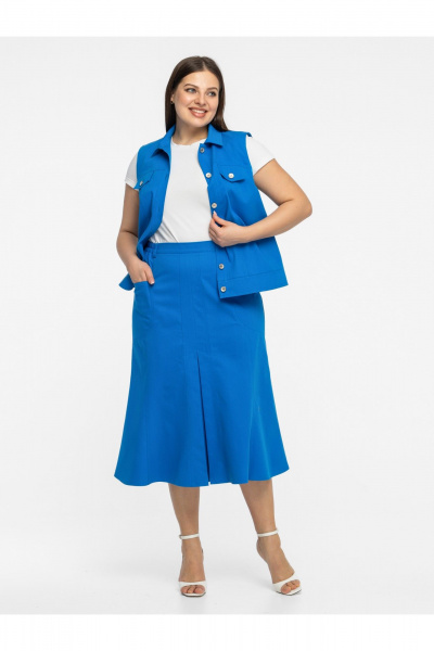 Юбка Avila 1009 лазурный - фото 5