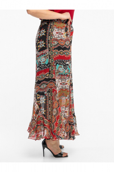 Юбка Avila 1015 бордовый - фото 6