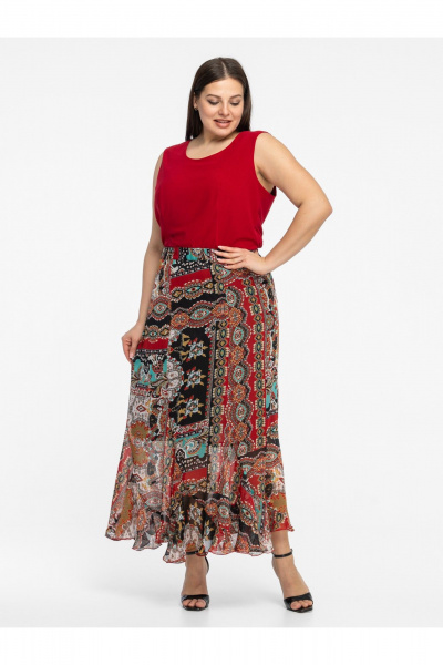 Юбка Avila 1015 бордовый - фото 2