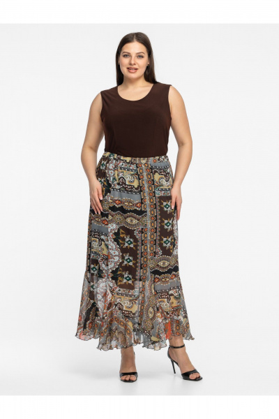 Юбка Avila 1015 коричневый - фото 6