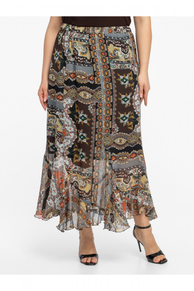 Юбка Avila 1015 коричневый - фото 4