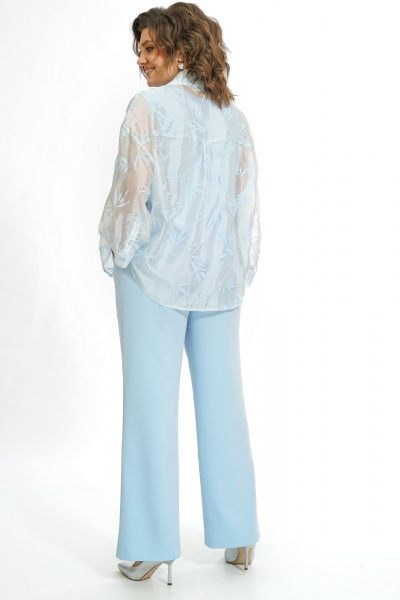 Блуза, брюки, топ Alani Collection 2552 голубой - фото 9