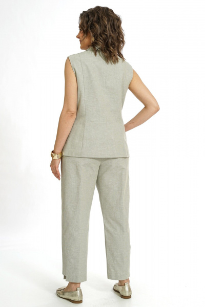 Брюки, жилет Alani Collection 2562 олива - фото 6