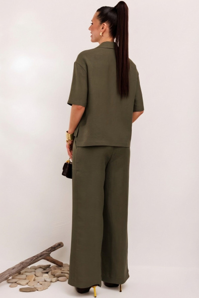 Брюки, жакет Galean Style 982.1 светлый-хаки - фото 12