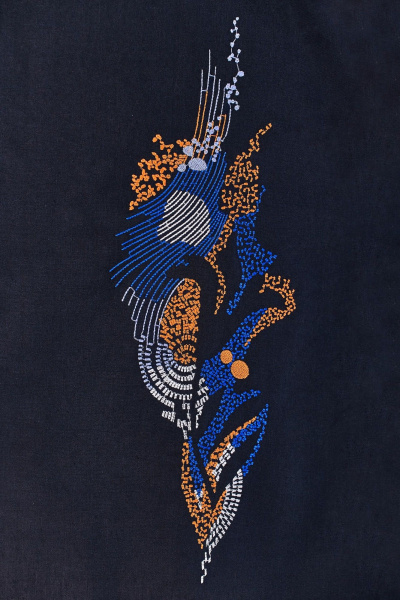 Платье Линия Л Б-2120 темно-синий - фото 3