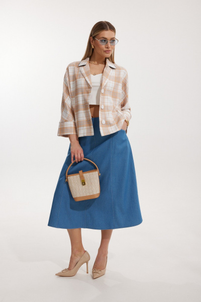 Жакет, юбка Kaloris 2309 - фото 4