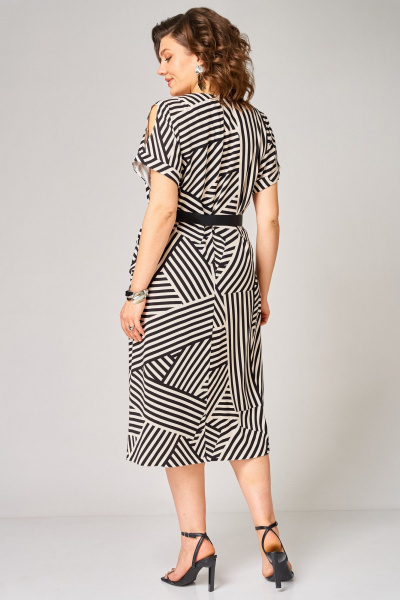 Платье Мишель стиль 1370 черно-бежевый - фото 9