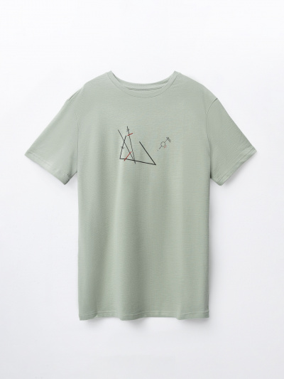 Футболка Mark Formelle 111958/25-5635П-0-2 канарский_зеленый_печать_693_W_вышивка - фото 2