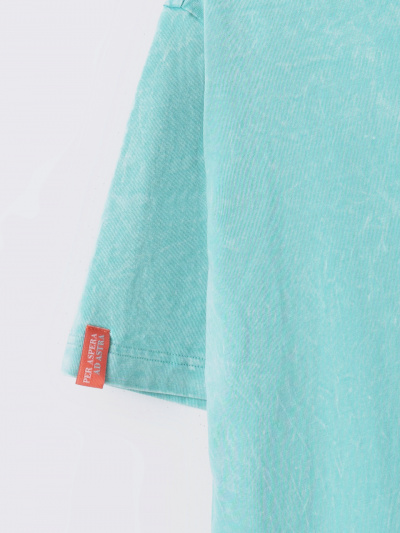 Футболка Mark Formelle 112862/25-ОБР41696П-0 ACID_WASH_на_пыльной_бирюзе_печать_009.2_Эйсид_2 - фото 4