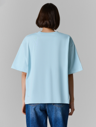 Футболка Mark Formelle 112950/25-39736П-0-2 голубая_дымка_печать_674_W_вышивка - фото 2