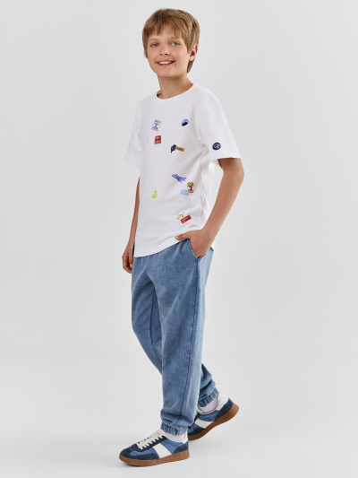 Футболка Mark Formelle 113433/25-38247П-0 белый_печать32_4_сл_на_пол_3_сл_на_спинке_2_сл_на_Л - фото 1