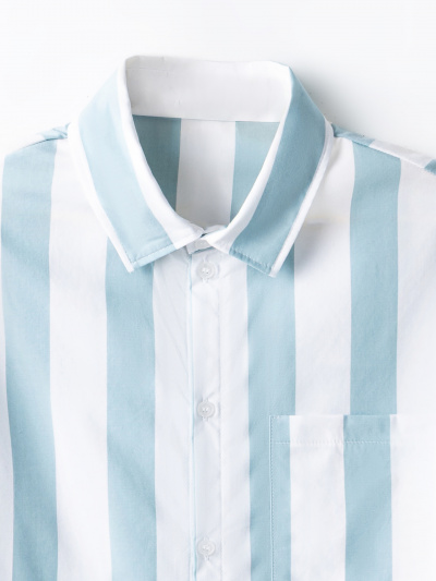 Рубашка Mark Formelle 113456-1/25-40513П-9 белая_полоска_на_пыльной_бирюзе - фото 3