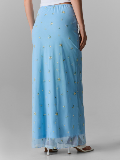 Юбка Mark Formelle 152832/25-40206П-10 цветочки_на_св.голубом - фото 2