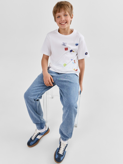 Брюки Mark Formelle 183372/25-ОБР40070Ц-7 шторм_acid_wash_009.2_Эйсид - фото 1