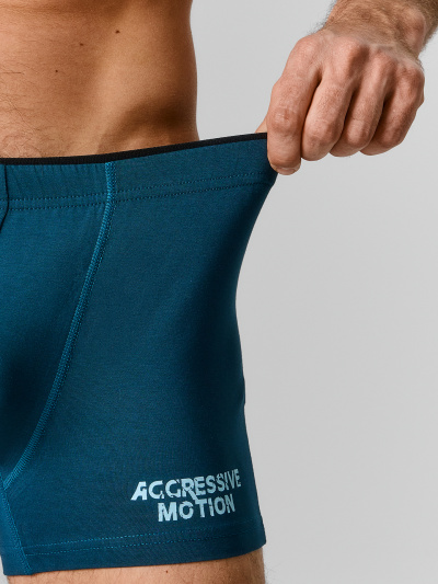 Трусы Mark Formelle 411134-2/25-5235П-5 изумруд_доберманы_на_серо_бирюзовом_3_сл_1тр_на_ЛВ - фото 3