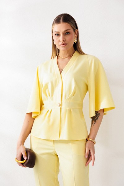 Брюки, жакет Mubliz 324 желтый - фото 14