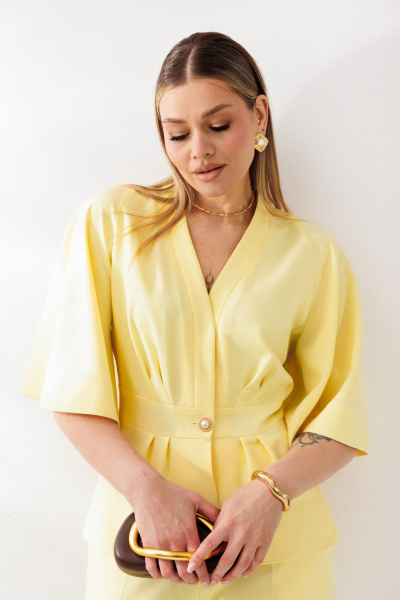 Брюки, жакет Mubliz 324 желтый - фото 13