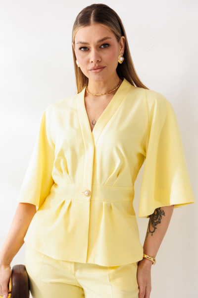 Брюки, жакет Mubliz 324 желтый - фото 8