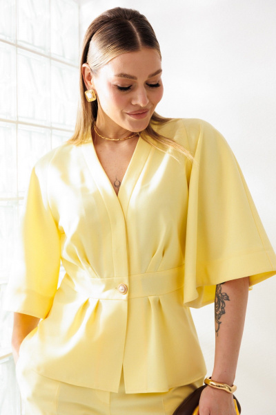 Брюки, жакет Mubliz 324 желтый - фото 7