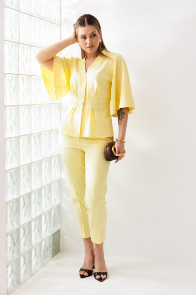 Брюки, жакет Mubliz 324 желтый - фото 3