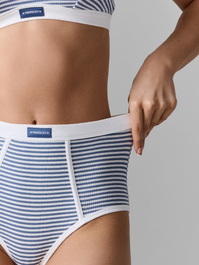 Трусы Mark Formelle 412829/25-40806Ц-1 сине_белая_полоска_декор - фото 2