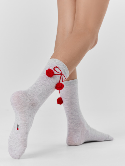 Носки Mark Formelle 430K-3536/B2-26430K-1 св.серый_меланж_рис.3536 - фото 2