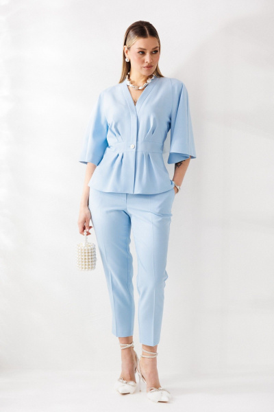 Брюки, жакет Mubliz 324 голубой - фото 24