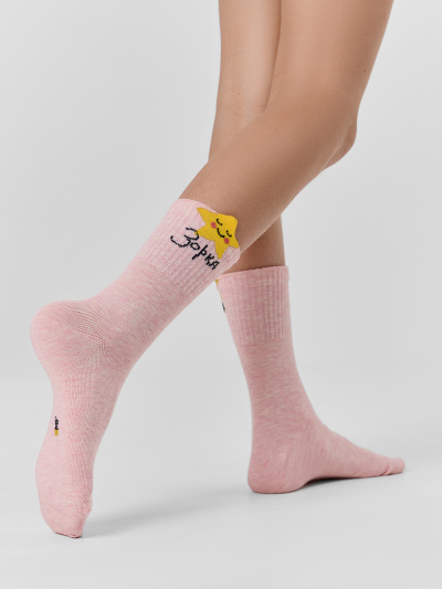 Носки Mark Formelle 444K-3529/B5-26444K розовый_меланж_рис.3529 - фото 2