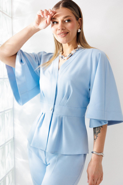 Брюки, жакет Mubliz 324 голубой - фото 23