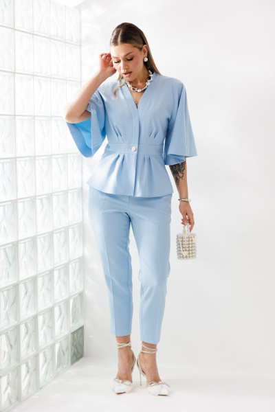 Брюки, жакет Mubliz 324 голубой - фото 20