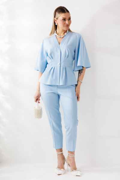 Брюки, жакет Mubliz 324 голубой - фото 19