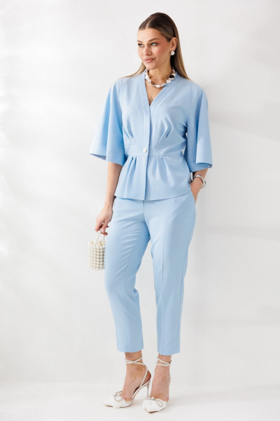 Брюки, жакет Mubliz 324 голубой - фото 17