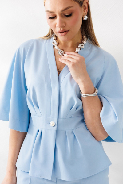 Брюки, жакет Mubliz 324 голубой - фото 13