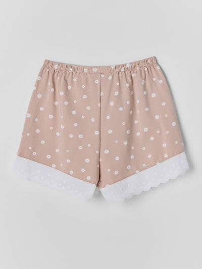 Топ, шорты Mark Formelle 592400/25Е-42204ПП-5 ромашки_на_холодном_бежевом - фото 2