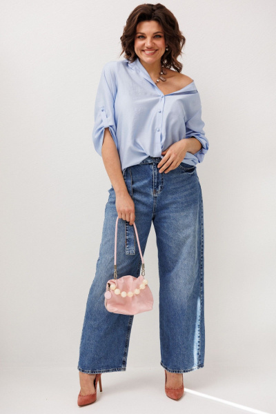 Рубашка Anelli 1663.1 голубика - фото 9