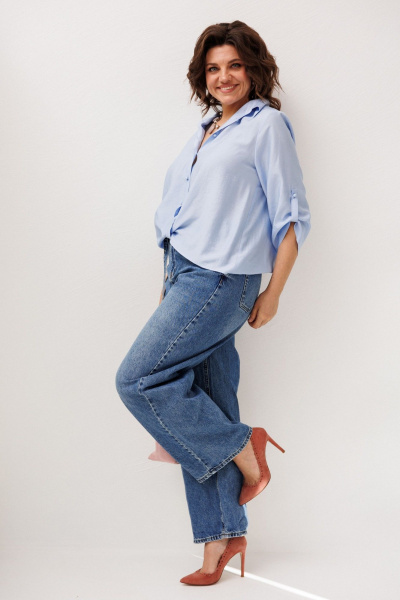 Рубашка Anelli 1663.1 голубика - фото 7