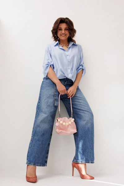 Рубашка Anelli 1663.1 голубика - фото 3