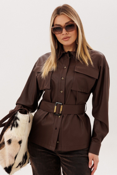 Рубашка Anelli 1826 чоколайт-скин - фото 1