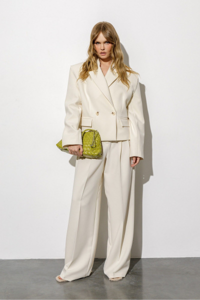 Брюки, жакет PiRS 6376 айвори - фото 1