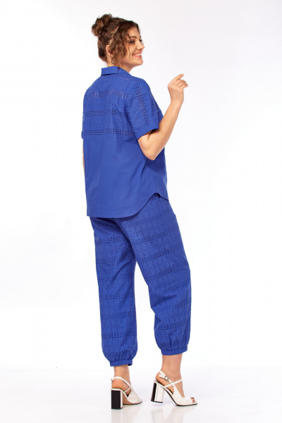 Блуза, рубашка Azzara 10044 василек - фото 3