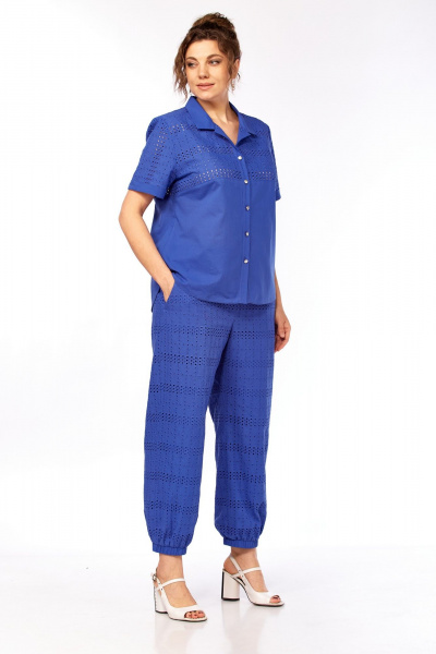 Блуза, рубашка Azzara 10044 василек - фото 1
