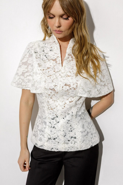 Блуза PiRS 6742 белый - фото 5