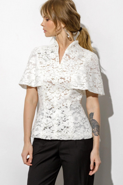 Блуза PiRS 6742 белый - фото 7