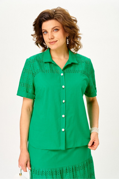Блуза, юбка Azzara 10057 зеленый - фото 2