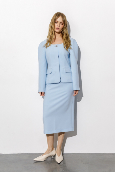 Юбка PiRS 6528 голубой - фото 1