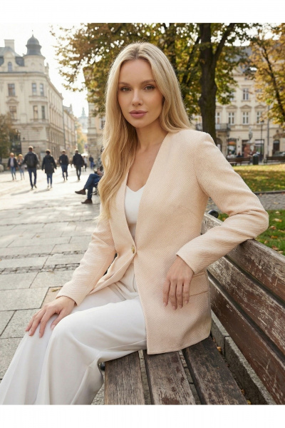 Жакет Belange 3597 бежевый - фото 3