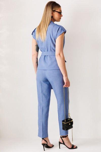 Брюки, жилет Мода Юрс 26-2975 джинс - фото 8