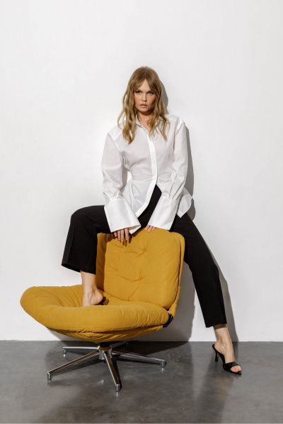 Брюки, рубашка PiRS 6684 белый+черный - фото 8